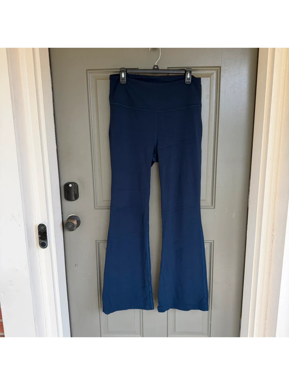 Lululemon Groove Super-High-Rise Flared Pants Navy Blue Women's Size 14 32.5"